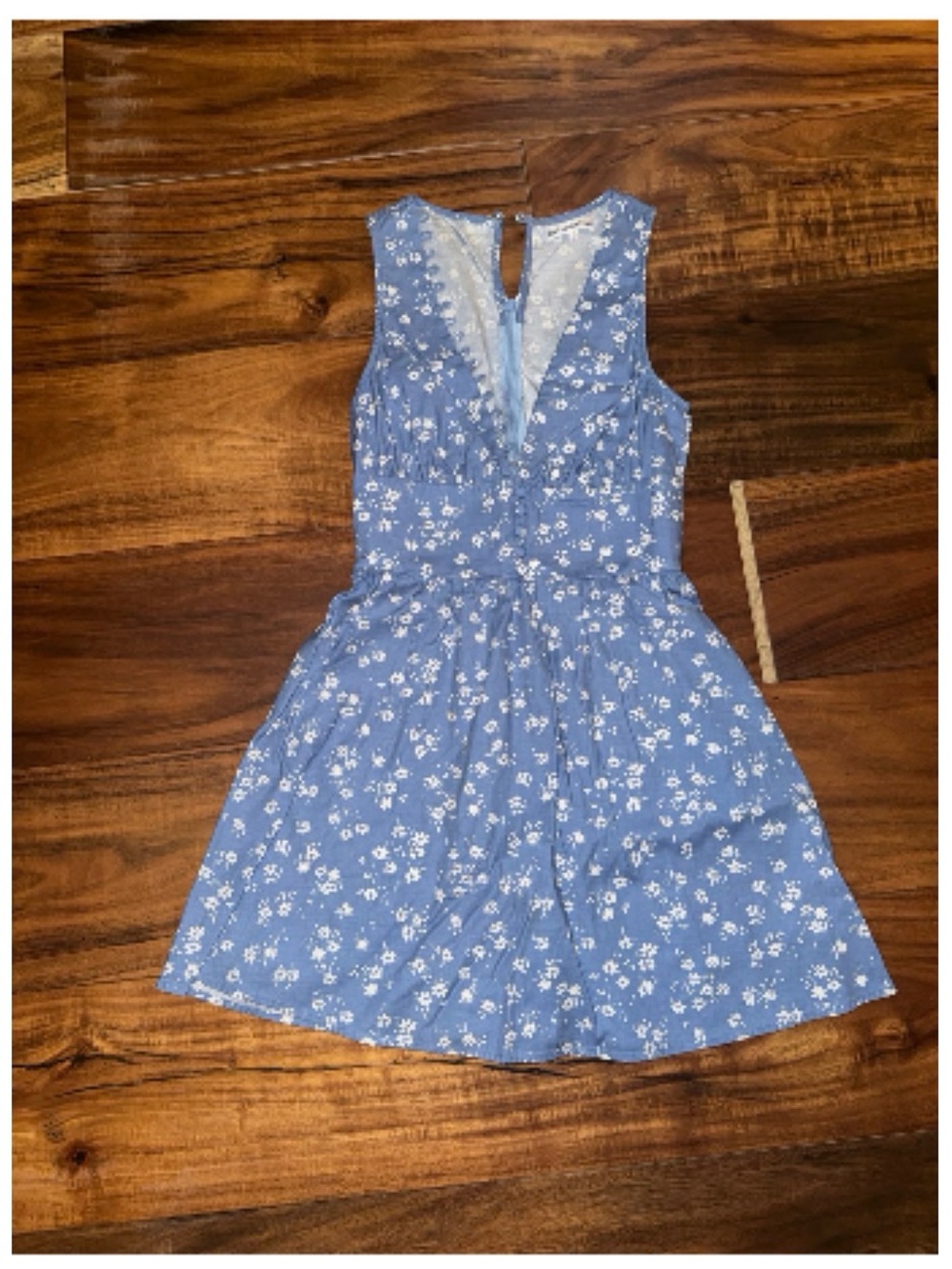 Reformation Blue Floral Smocked Girls' Dress - Picture 2 of 4